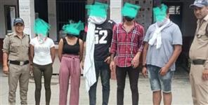 image: Haryana boys and girls Drunk in Haridwar Jwalapur
