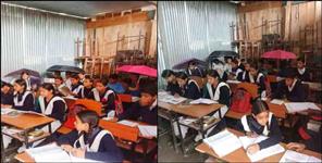 image: dilapidated condition of inter college building in Uttarkashi