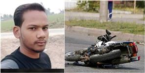 image: car bike collision in rudrapur