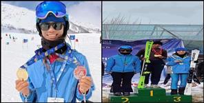 image: Maneka gunjyal won silver medal in auli skiing national championship