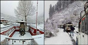 image: Uttarakhand Char Dham Snowfall Weather Update
