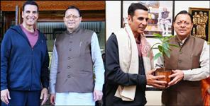 Akshay Kumar Meets Uttarakhand CM Dhami