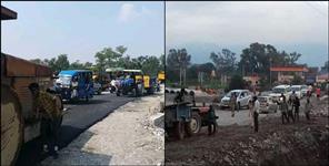 image: Ranipokhri temporary bridge work in fast mode