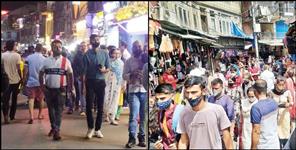 image: Crowd of people in Mussoorie Nainital Dhanaulti Kempty Falls Tehri Lake