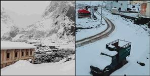 image: Uttarakhand snowfall photos