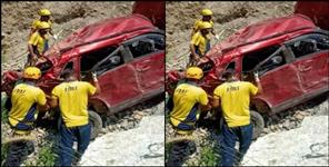 image: Car falls in gorge in Dehradun Kalsi 3 dead