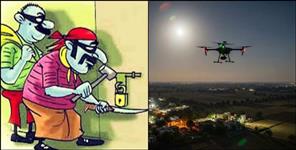 image: High-tech burglaries by flying suspicious drones at night
