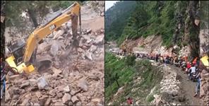 Heavy Rain Disrupts Yamunotri Highway Roads Blocked in Chamoli