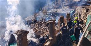 image: Massive Fire in Uttarkashi Village Leaves Several Homes Destroyed