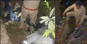 image: Bike fell into a ditch in Guptkashi one died