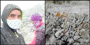 image: Snowfall in high altitude areas of Uttarakhand