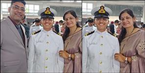Shruti Aswal became Lieutenant in Indian Navy