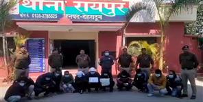 image: 13 gamblers caught by Dehradun police  cash worth lakhs recovered