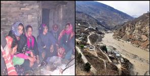image: People disconnected from district headquarters in chamoli