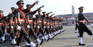 image: IMA passing out parade