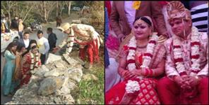 image: Bride and groom done plantation before marriage dehradun