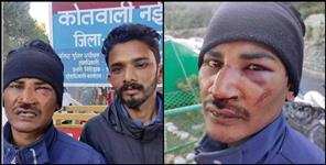 image: Tehri Garhwal Police Officer Sukhpal Singh Chaudhary Beaten Abhishek Shah