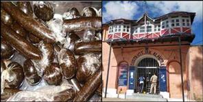 image: Charas captured from prisoners in Almora Jail