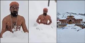 image: Spiritual Power in Extreme Cold at Snow-Covered Badrinath