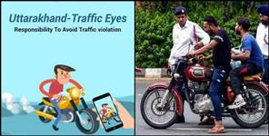 image: Traffic will be controlled by the traffic eye Uttarakhand app