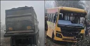 image: School bus accident in Haridwar