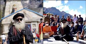 image: Sadhguru in Kedarnath guptakashi