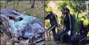 image: Car fallen in ditch in tilwara saurakhal motor marg