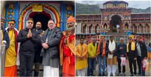 image: BJP Spokesperson Gaurav Bhatia and Arvind Menon Reached Kedarnath