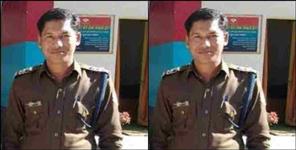 image: Inspector Indrajit Singh Rana caught taking bribe in Haridwar