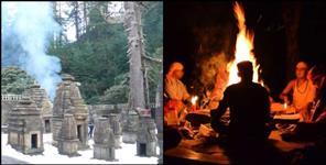 image: Tantriks are doing tantra sadhna in Jageshwar Dham