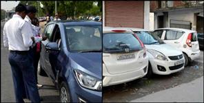 image: Police station full with seized vehicle in Dehradun