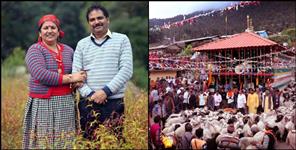 image: Sona sajwan wears traditional dress in bhed kauthig