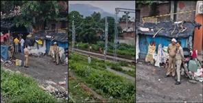 image: Nepali families illegally occupy railway land