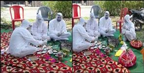 image: Bride married wearing PPE kit in Nainital
