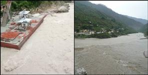 image: woman jumped in the river in karnprayag