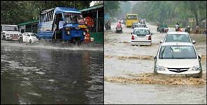 image: People living in river bank in dehradun to took on saafe place