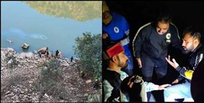 image: Car falls into Alaknanda river in Srinagar Garhwal
