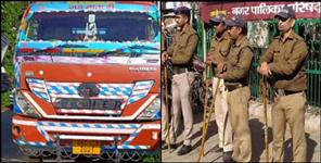image: Truck hit school going girl in Almora