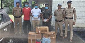 image: 3 arrested with 125 kg dynamite