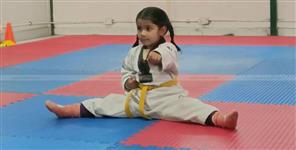 image: 3 year old Thiya Singh creates world record in Taekwondo