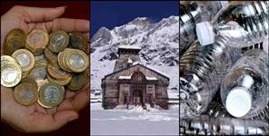 image: Plastic disposal in Kedarnath empty bottle for 10 rupees