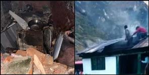 image: Cylinder blast in Uttarkashi kharshaali
