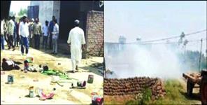 image: big explosion took place in Dhanpura village