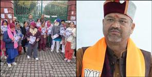 image: People meet of BJP mayor candidate Saurabh Thapliyal at Gandi Park