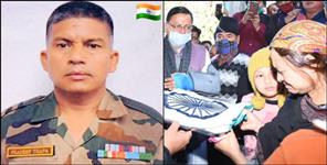 image: Images of Last Journey of Martyr Pradeep Thapa in Dehradun