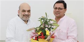 image: Pushkar Singh Dhami meets Amit in Delhi 24 june