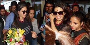 image: jacquline Fernandez  arrived nainital uttarakhand