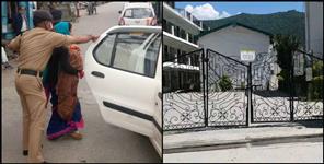image: Uttarkashi women and child in quarantine