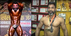 image: Satish Bhandari of Agastymuni Rudraprayag Mr India at the age of 50