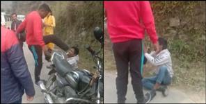 image: Video of beating of a boy from Delhi in Pauri Garhwal